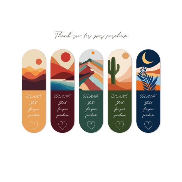 Set of 100 - Thank you / Open Me Package Creative Stickers - Picture 2 of 3